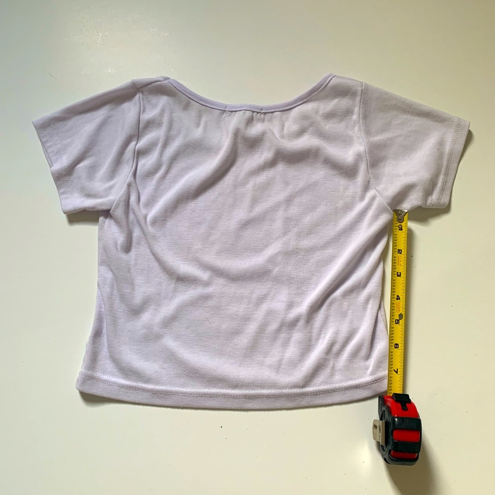 Basic White Crop Top - Picture 4 of 5